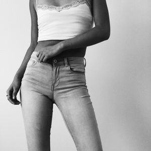 Vintage H&M acid wash skinny jeans